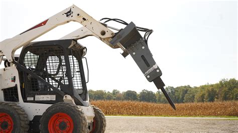 mini skid steer jackhammer|breaker attachment for skid steer.